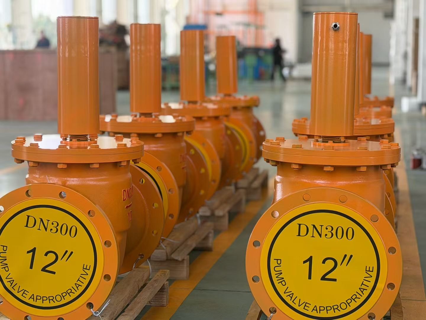 Large-bore gas solenoid valve in the workshop